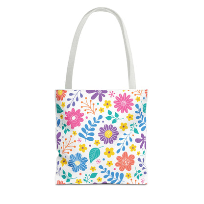 Summer Graphic Wild Flower Tote Bag