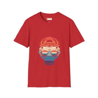 Retro Summer Graphic Monkey Man Designed Comfort T-shirt