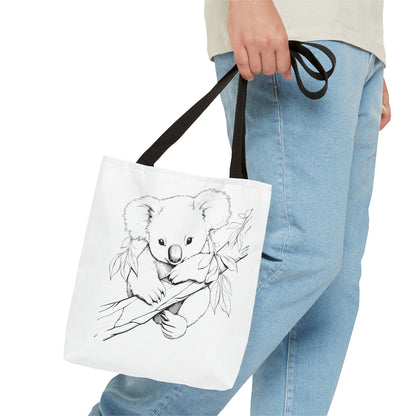 Summer Graphic Panda Tote Bag