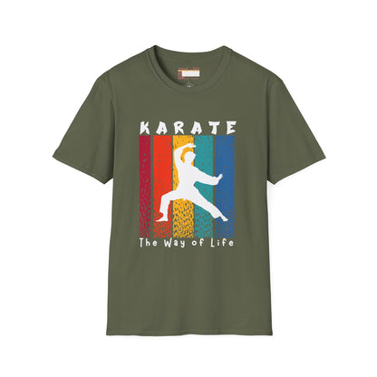 Graphic Karate Taekwondo Fighter Unisex Minimalist Comfort T-shirt