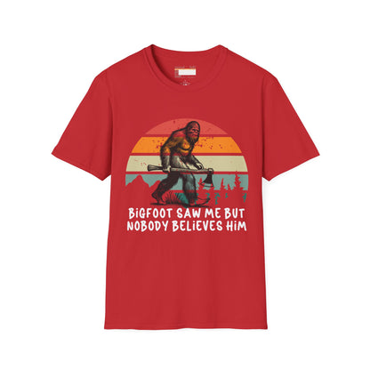 Bigfoot Hiking Lovers Hiking Buddy Camping Graphic Comfort Unisex T-shirt