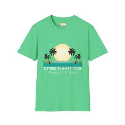 Graphic Sister Tour Comfort T-shirt, Christian Sister Outdoor Group Vacation Tees, Tees for Sisters Beach Cruise Trip