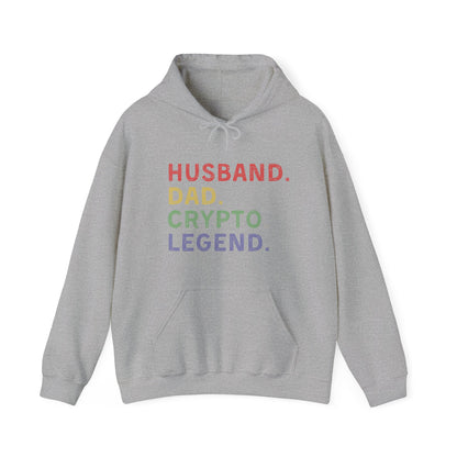 Husband Dad Crypto Legend Ultimate Comfort Unisex Hoodie