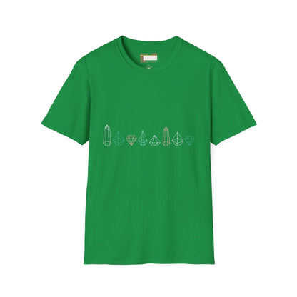 Graphic Designed Comfort Minimalist Precious Stones T-shirt