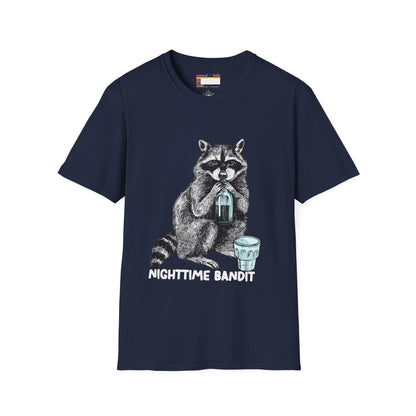 Graphic Designed Minimalist Racoon the Bandit Unisex Comfort Styled T-shirts
