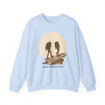 Graphic Designed Minimalist Unisex Motivational Crewneck Sweatshirt