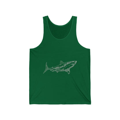 Beach Ultimate Comfort Styled Shark Unisex Summer Tank Top