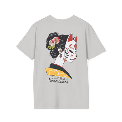 Masked Japanese Geisha Graphic Ultimate Comfort Styled Unisex T-shirt