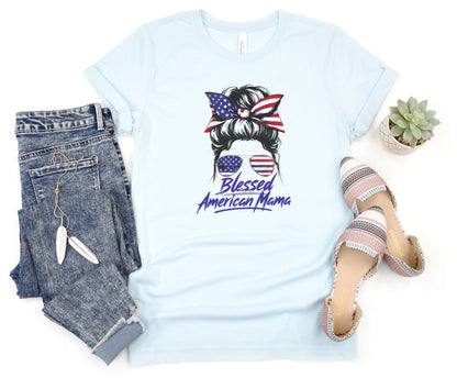 Blessed American Mama T-Shirt