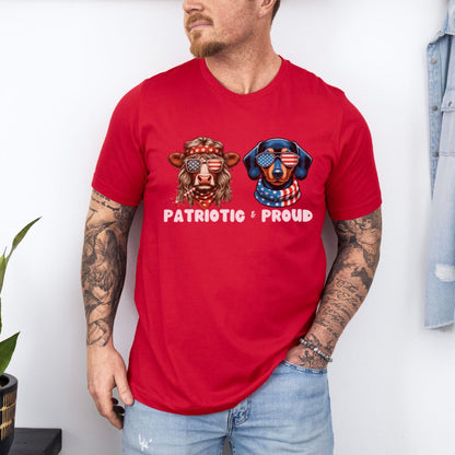 Patriotic and Proud Ultimate Comfort Unisex Independent day July 4th T-shirt