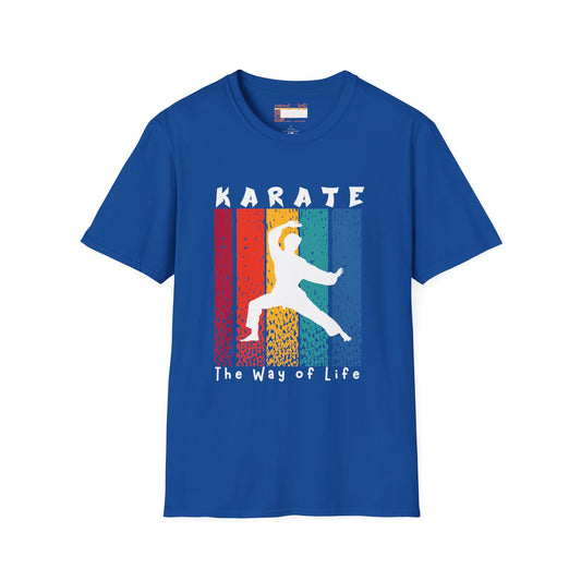 Graphic Karate Taekwondo Fighter Unisex Minimalist Comfort T-shirt