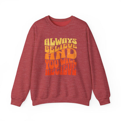 Graphic Designed Minimalist Unisex Motivational Crewneck Sweatshirt