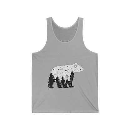 Ultimate Comfort Styled Unisex Forest Bear Summer Tank Top
