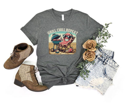 Hilarious Graphic Summer Barbeque Designed Unisex T-shirts