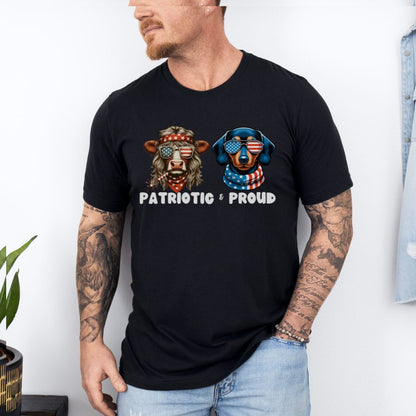 Patriotic and Proud Ultimate Comfort Unisex Independent day July 4th T-shirt