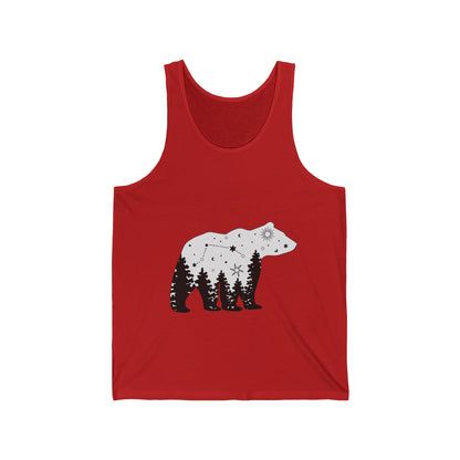 Ultimate Comfort Styled Unisex Forest Bear Summer Tank Top