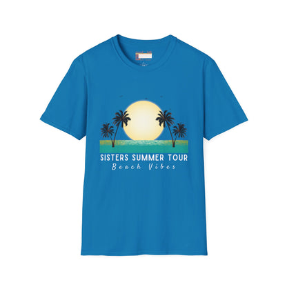 Graphic Sister Tour Comfort T-shirt, Christian Sister Outdoor Group Vacation Tees, Tees for Sisters Beach Cruise Trip