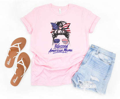 Blessed American Mama T-Shirt
