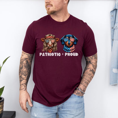 Patriotic and Proud Ultimate Comfort Unisex Independent day July 4th T-shirt