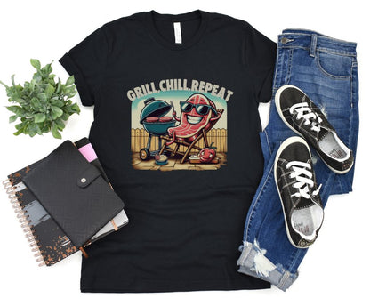Hilarious Graphic Summer Barbeque Designed Unisex T-shirts