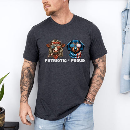 Patriotic and Proud Ultimate Comfort Unisex Independent day July 4th T-shirt