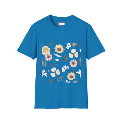 Graphic Wild Flower, Flower Lover Unisex Minimalist Comfort T-shirt