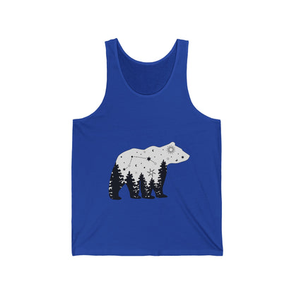 Ultimate Comfort Styled Unisex Forest Bear Summer Tank Top