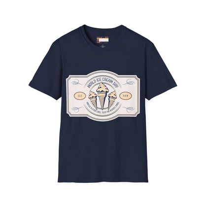 Graphic Ice Cream Day Designed Unisex Comfort Styled T-shirts