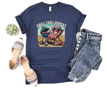 Hilarious Graphic Summer Barbeque Designed Unisex T-shirts
