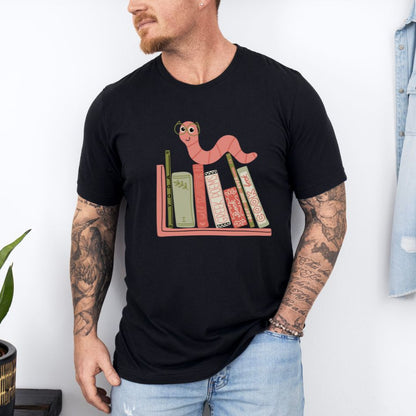 Graphic Designed Book Worm Book Lover Ultimate Comfort Unisex T-shirt