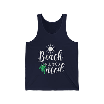 Beach Lovers Ultimate Comfort Styled Funny Unisex Summer Tank Top