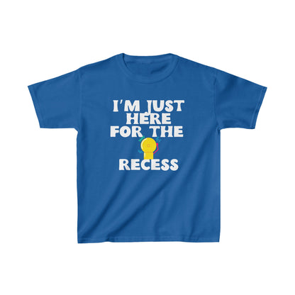 Graphic Kids Here For The Recess Designed Print T-shirts