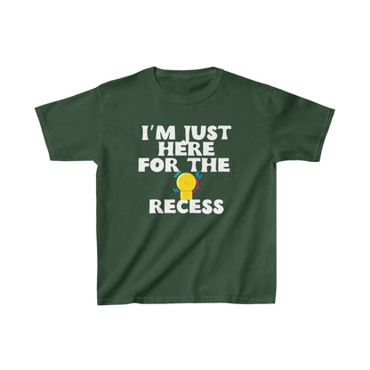 Graphic Kids Here For The Recess Designed Print T-shirts