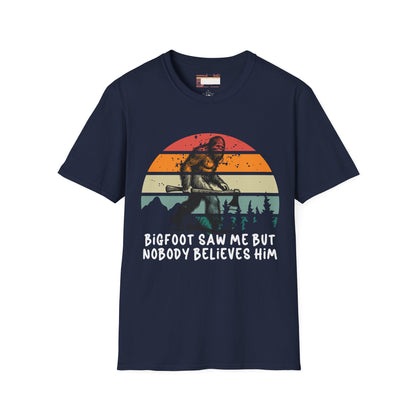 Bigfoot Hiking Lovers Hiking Buddy Camping Graphic Comfort Unisex T-shirt