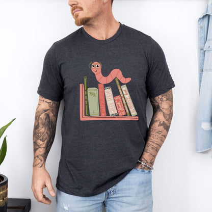 Graphic Designed Book Worm Book Lover Ultimate Comfort Unisex T-shirt