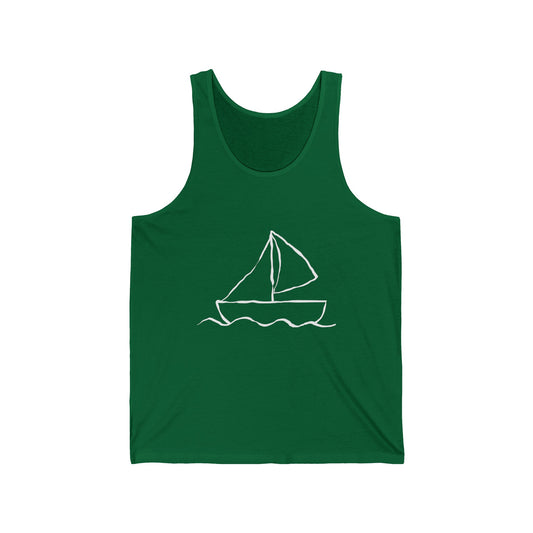 Boat Beach Lovers Ultimate Comfort Styled Unisex Summer Tank Top