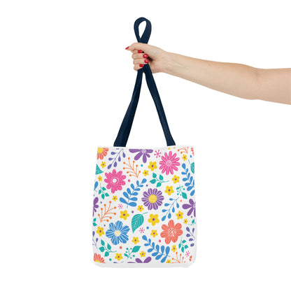 Summer Graphic Wild Flower Tote Bag