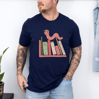 Graphic Designed Book Worm Book Lover Ultimate Comfort Unisex T-shirt