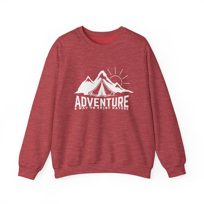 Graphic Designed Minimalist Unisex Adventure Crewneck Sweatshirt