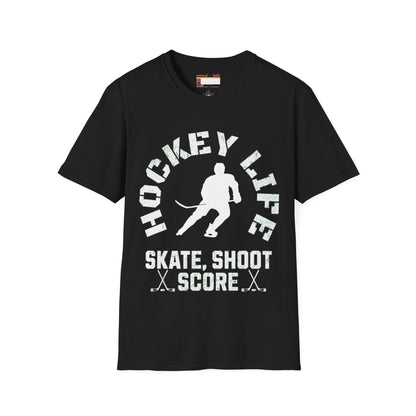 Graphic Hockey Player Unisex Comfort Styled T-shirts