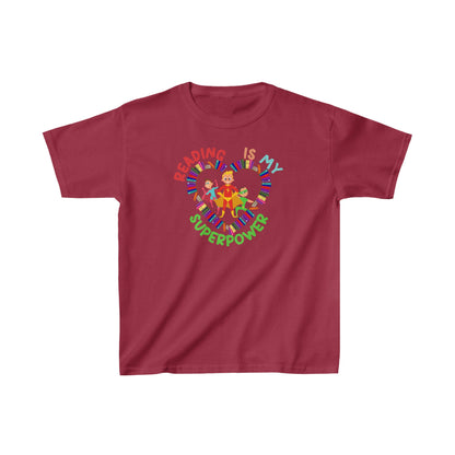 Unisex Kids Reading Is My Superpower Ultimate Comfort T-Shirts