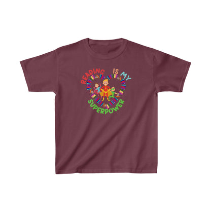 Unisex Kids Reading Is My Superpower Ultimate Comfort T-Shirts