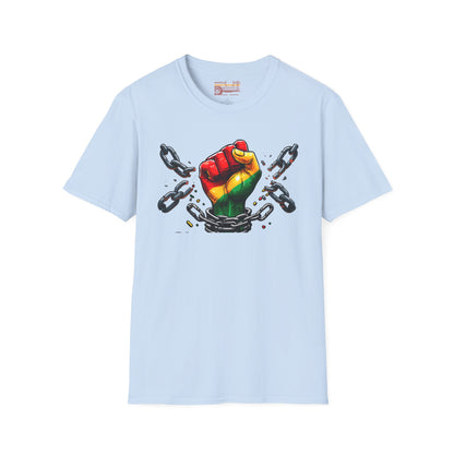 Celebrating Freedom Juneteenth With Pride Black and Proud Ultimate Comfort Unisex T-shirt