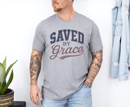 Saved By Grace Unisex Bible Verse T-Shirt