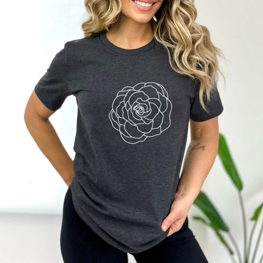 Cherry Bloom Floral  Ultimate Comfort Styled T-shirt