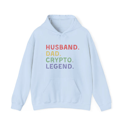 Husband Dad Crypto Legend Ultimate Comfort Unisex Hoodie