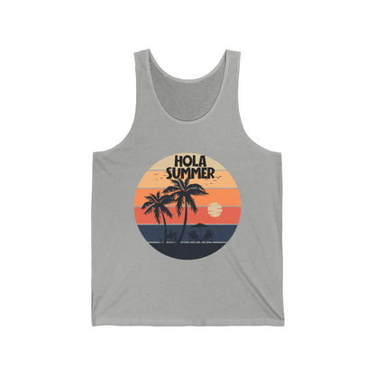 Hello This Summer Ultimate Comfort Styled Unisex Tank Top