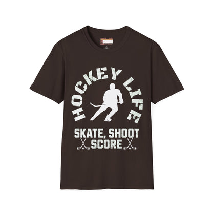 Graphic Hockey Player Unisex Comfort Styled T-shirts