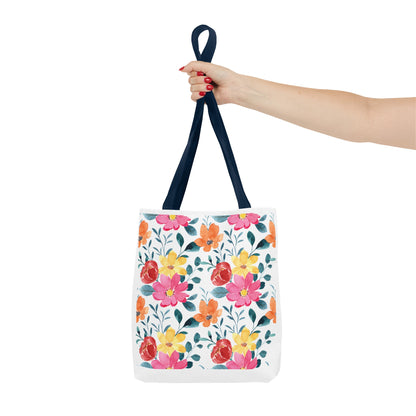 Summer Graphic Wild Flower Tote Bag