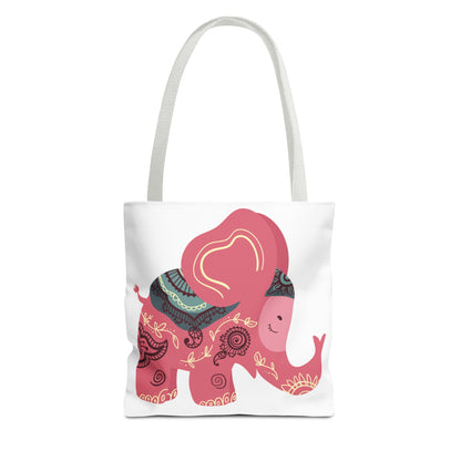 Summer Graphic Elephant Tote Bag